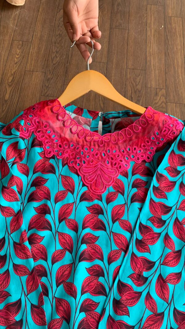 2pc allover lawn dress